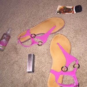 Pink sandals